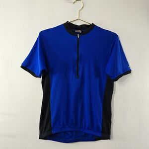 Novara By REI Vintage Short Sleeve Half Zip Riding Cycling Bike Biking Jacket S